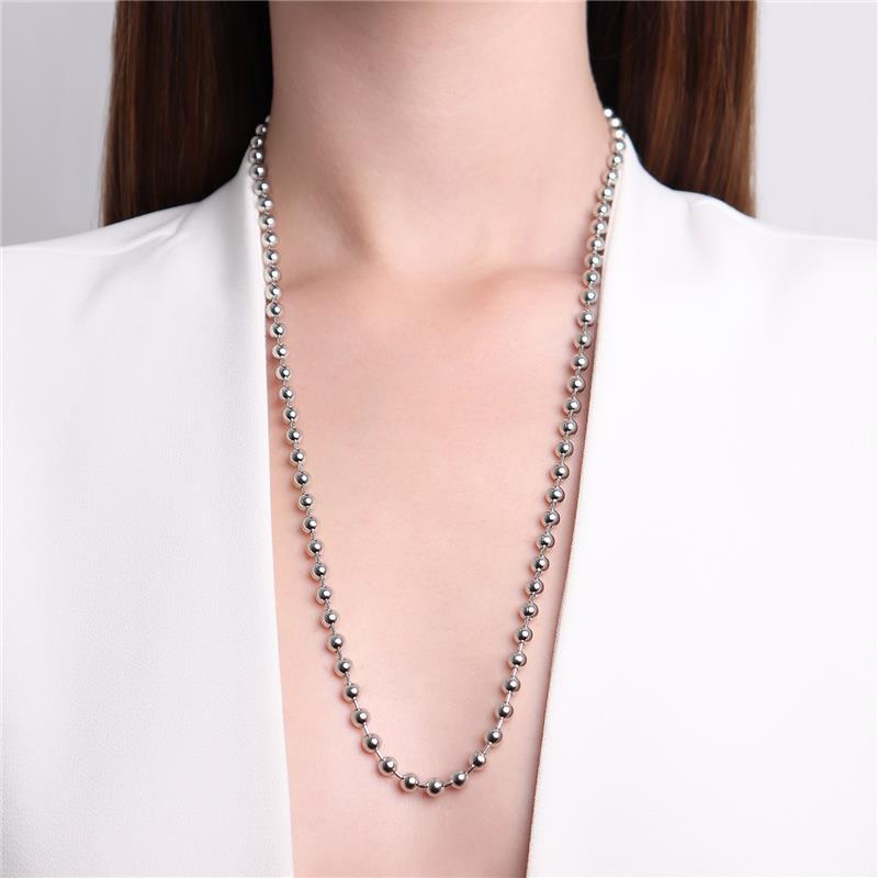 NECKLACE SPHERE 4MM 60CM LONG