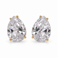 EARRING STUDS CLASSIC TEAR DROP CUBIC ZIRCON
