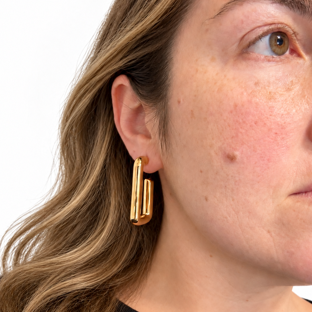 EARRING MAXI SQUARE HOOP