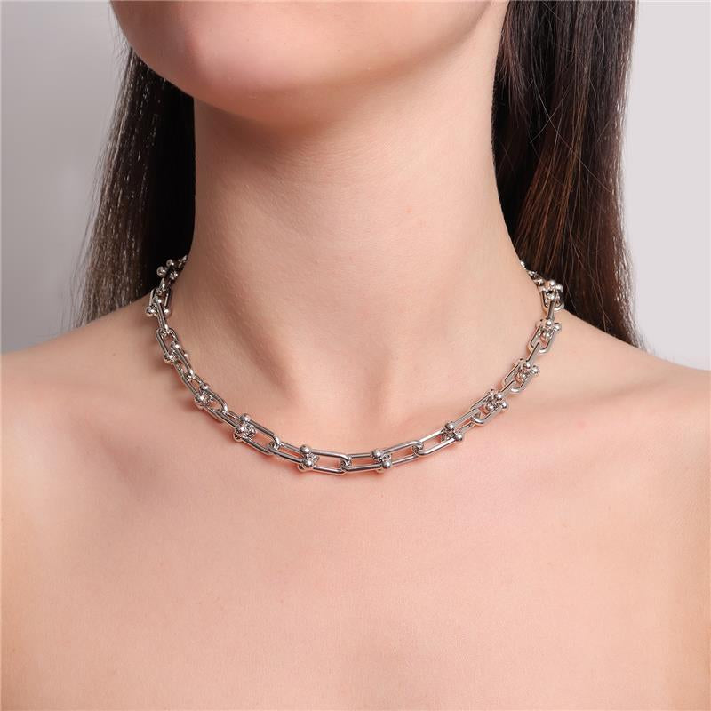 NECKLACE CHOKER U SHAPE CHAIN