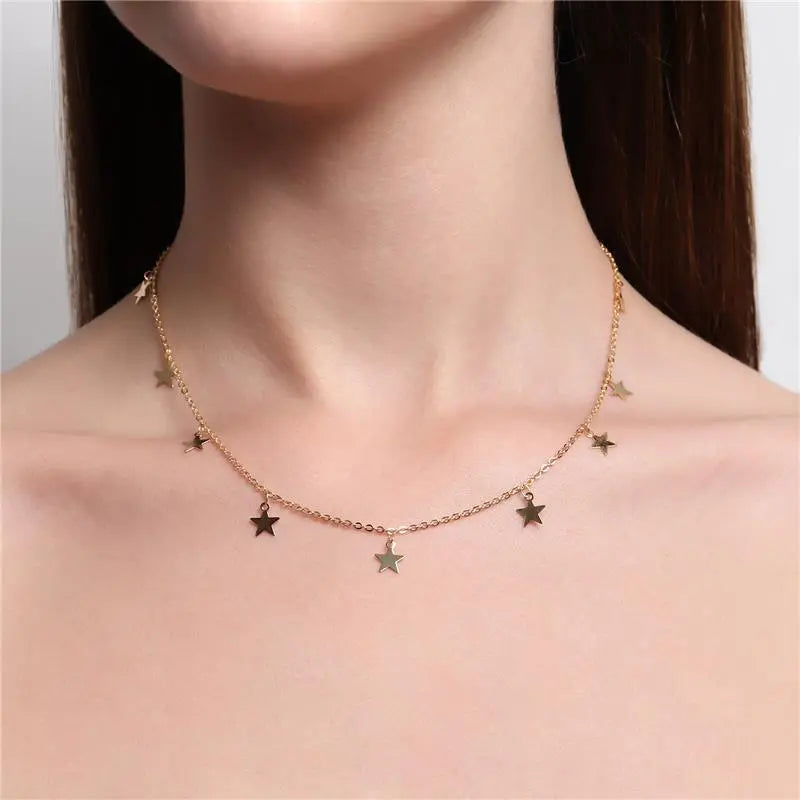 NECKLACE CHOKER STARS