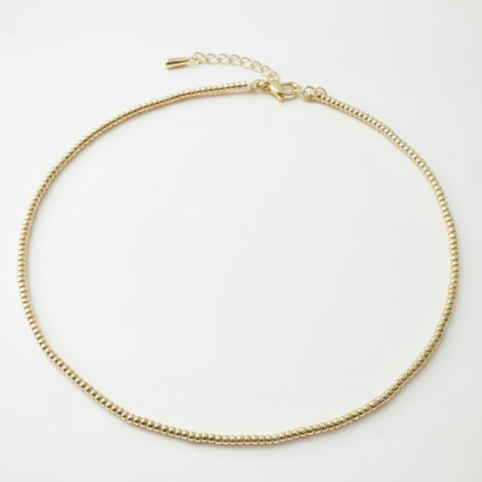 NECKLACE CHOKER WIRE MINI SPHERES