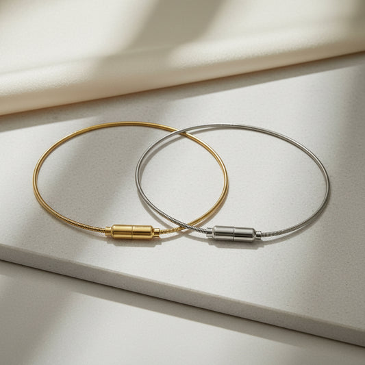 BRACELET GUITAR STRING MAGNETIC CLASP