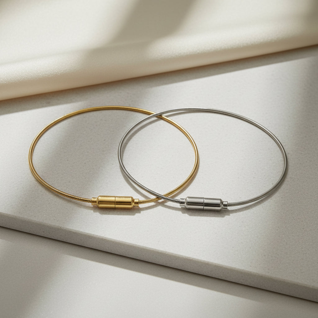 BRACELET GUITAR STRING MAGNETIC CLASP