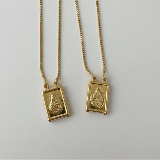 NECKLACE SCAPULAR OUR LADY OF MOUNT CARMEL FOR MEN (NOSSA SENHORA DO CARMO)