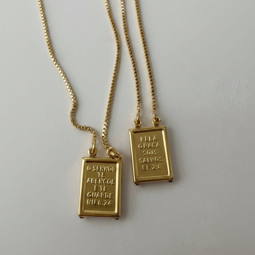 NECKLACE SCAPULAR OUR LADY OF MOUNT CARMEL FOR MEN (NOSSA SENHORA DO CARMO)