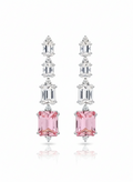 EARRINGS 4 RECTANGLE CRYSTALS