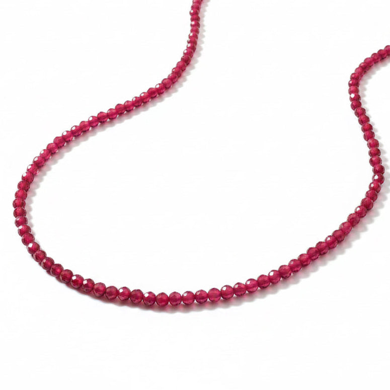 NECKLACE CRYSTAL FUCSIA PINK