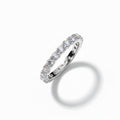 RING INFINITY BAND MOISSANITE 3MM SILVER925