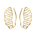 EARRINGS LEAF SKELETON ORGANIC BY MADENNA