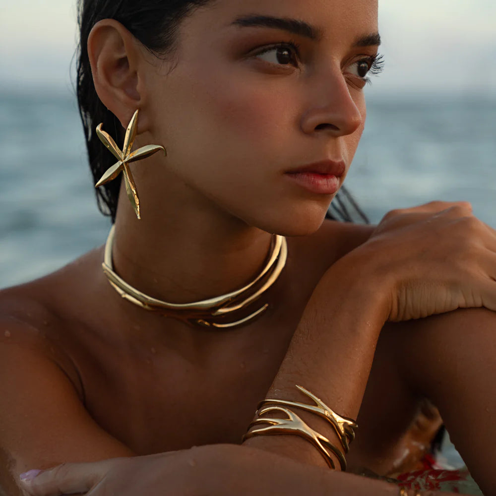 EARRINGS STAR FISH ORGANIC BY MADENNA