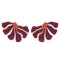 EARRINGS ORGANIC FLOWER ENAMEL COLORS BY MADENNA