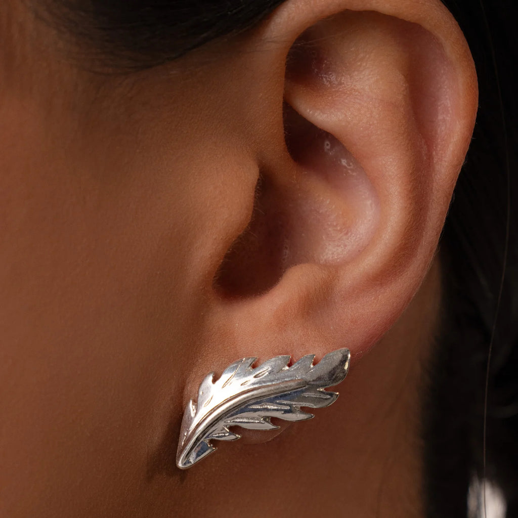 EARRINGS SOPHISTICATED LEAF BY MADENNA