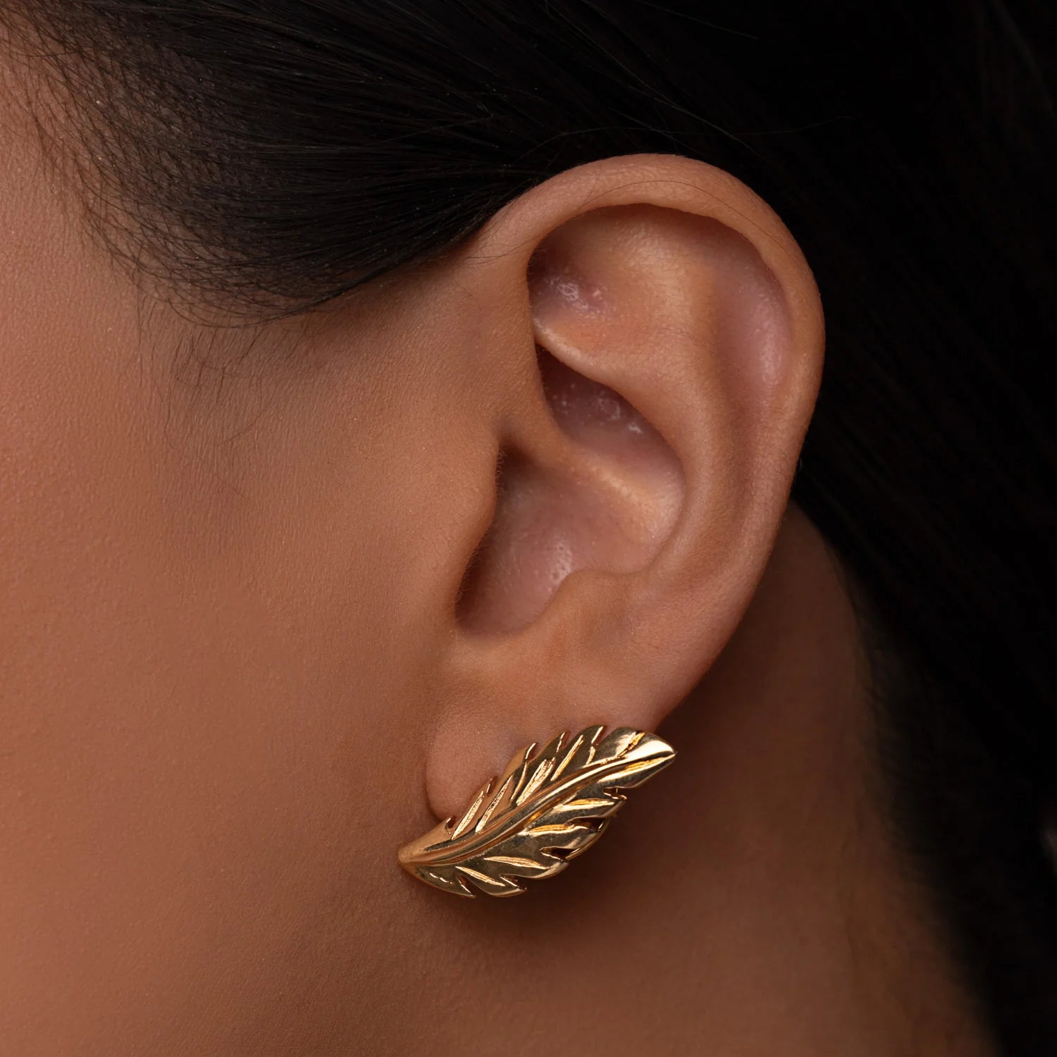 EARRINGS SOPHISTICATED LEAF BY MADENNA
