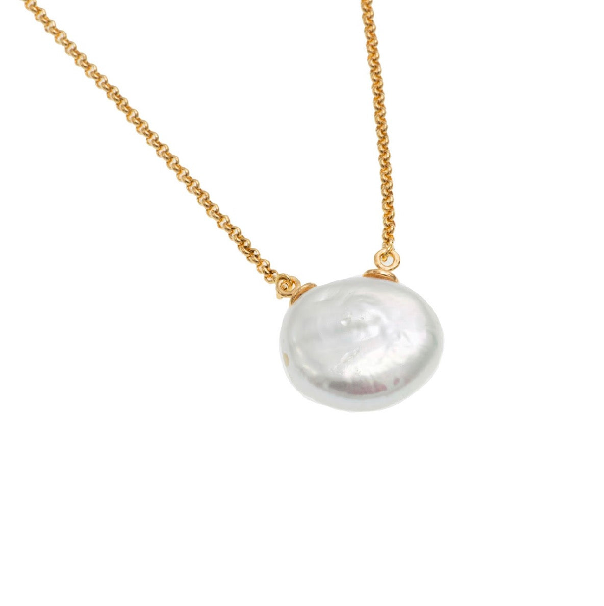 NECKLACE BARROQUE SOLITAIRE PEARL BY MADENNA