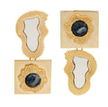 EARRINGS DUALITY ASYMMETRICAL MAXI BY MADENNA