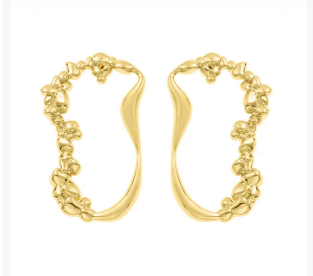 EARRINGS MAXI TEXTURE ORGANIC BY MADENNA