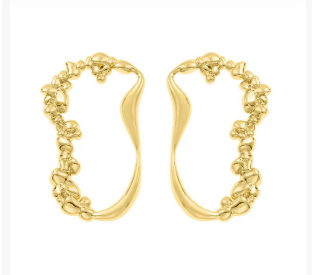 EARRINGS MAXI TEXTURE ORGANIC BY MADENNA