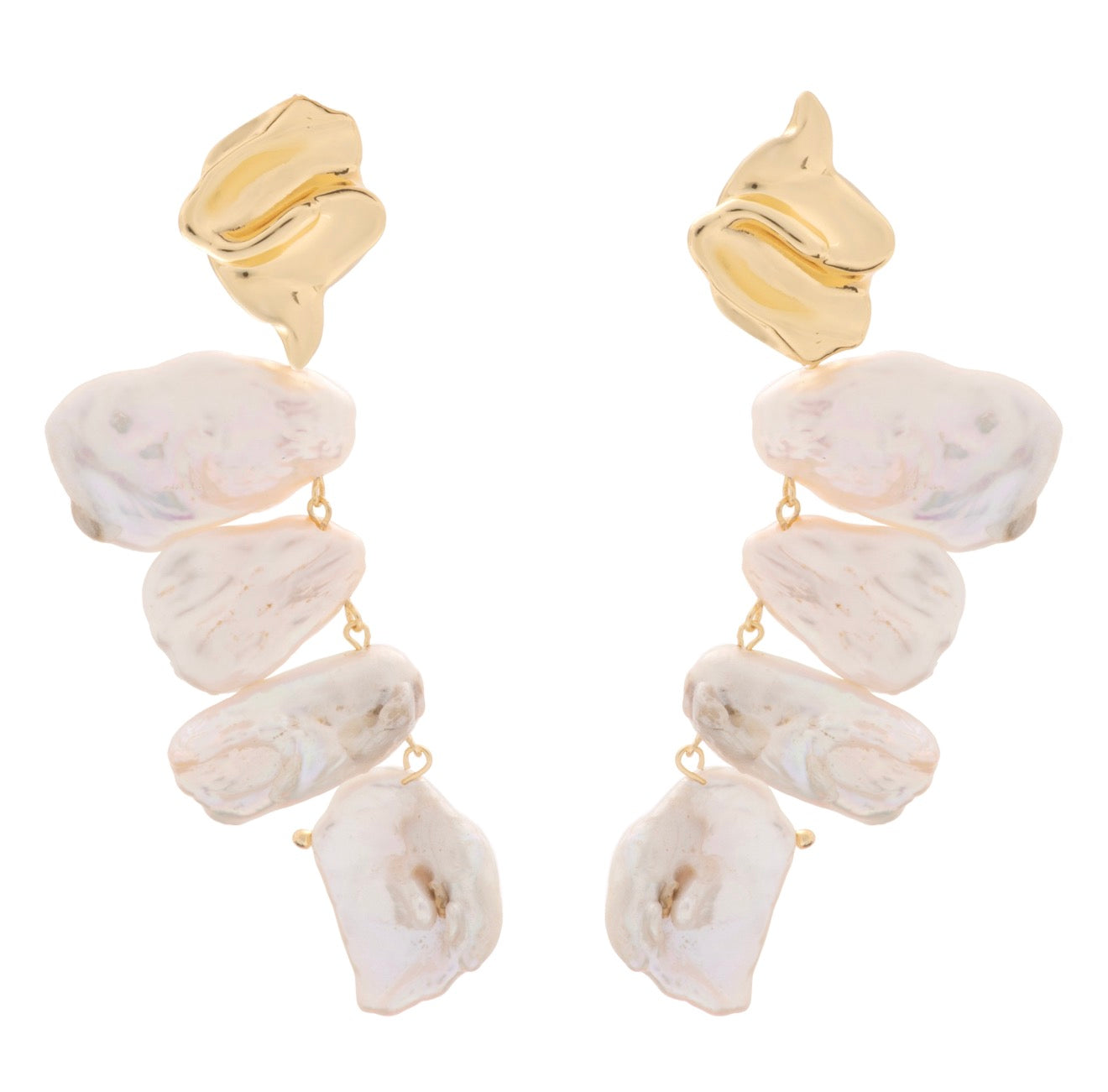 EARRINGS UNIQUE FRESH PEARLS BY MADENNA