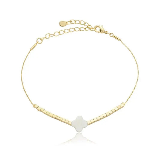BRACELET MINI TUBES CLOVER MOTHER OF PEARL