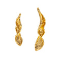 EARRINGS ORGANIC LEAF ASYMMETRICAL