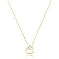 NECKLACE HEART WITH CUBIC ZIRCONIA