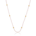 NECKLACE MICRO SPHERES CANDY COLOR - 70CM LONG