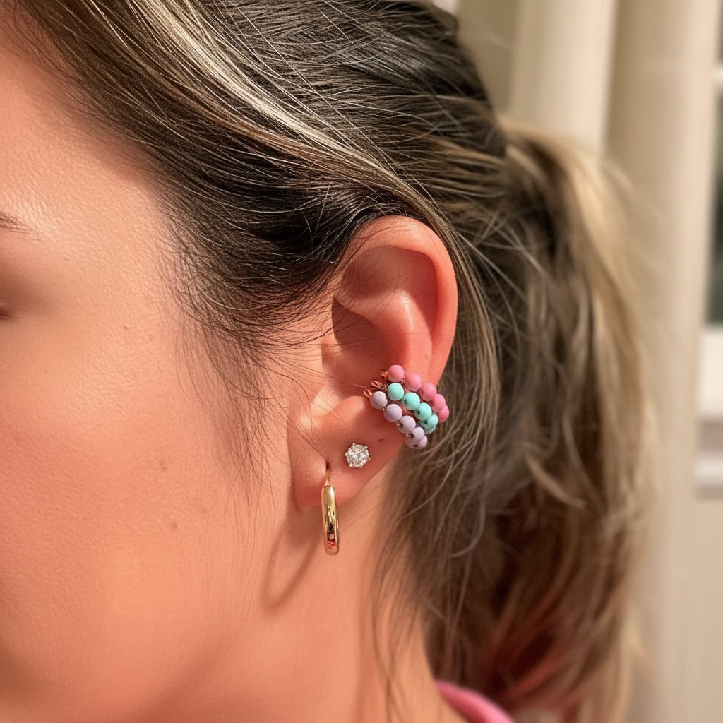 EAR CUFF FUN COLORS SPHERES