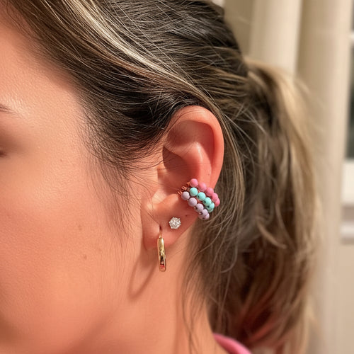 EAR CUFF FUN COLORS SPHERES