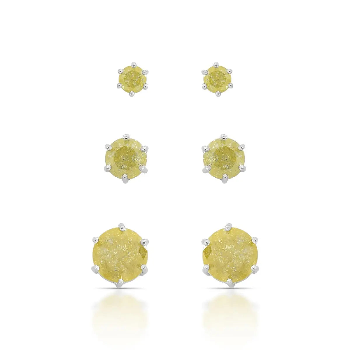 EARRING STUDS TRIO FUSION CANDY COLOR CRUSTAL