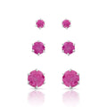 EARRING STUDS TRIO FUSION CANDY COLOR CRUSTAL