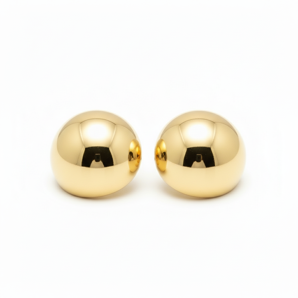 EARRINGS MAXI HALF SPHERE 25mm
