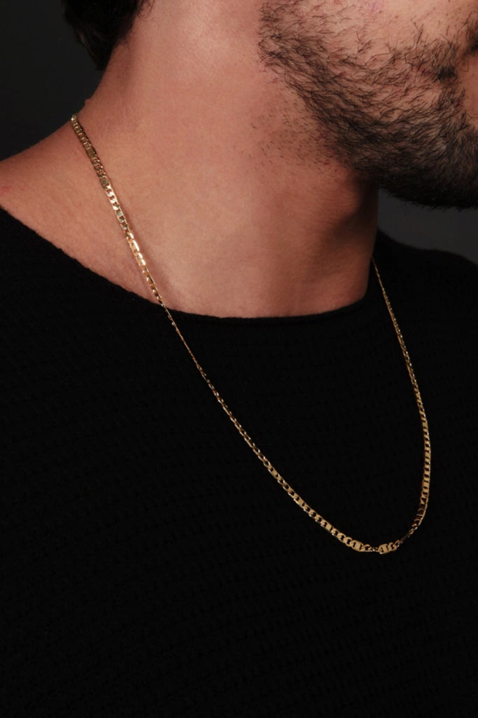 NECKLACE DIFFERENT FIGARO CHAIN 60CM FOR MEN