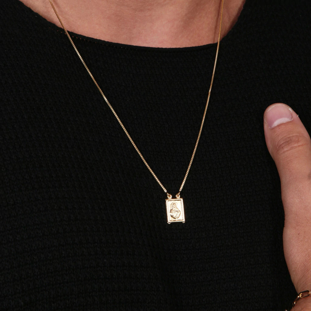 NECKLACE SCAPULAR OUR LADY OF MOUNT CARMEL FOR MEN (NOSSA SENHORA DO CARMO)