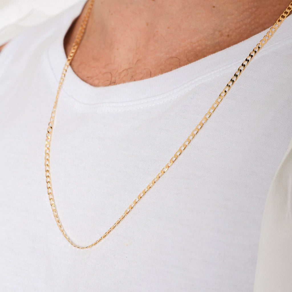 NECKLACE MINI GRUMET CHAIN FOR MEN 60CM