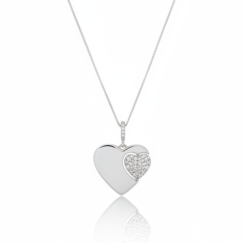 NECKLACE SPINNING MINI HEART