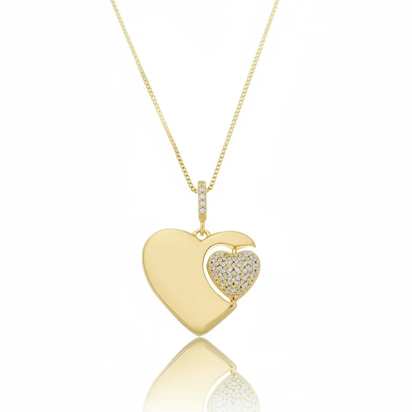 NECKLACE SPINNING MINI HEART