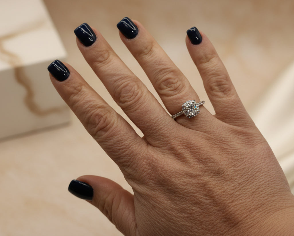 RING ENGAGEMENT STYLE CUBIC ZIRCONIA 6.5US