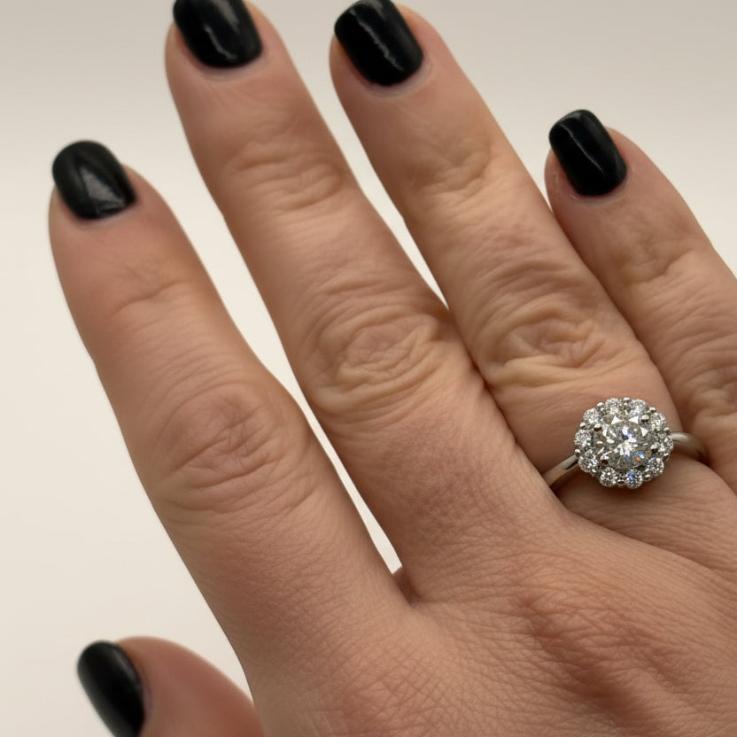 RING SOLITAIRE GLAM CUBIC ZIRCONIA ADJUSTABLE