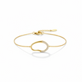 BRACELET ORGANIC SHAPE WITH CRYSTALS