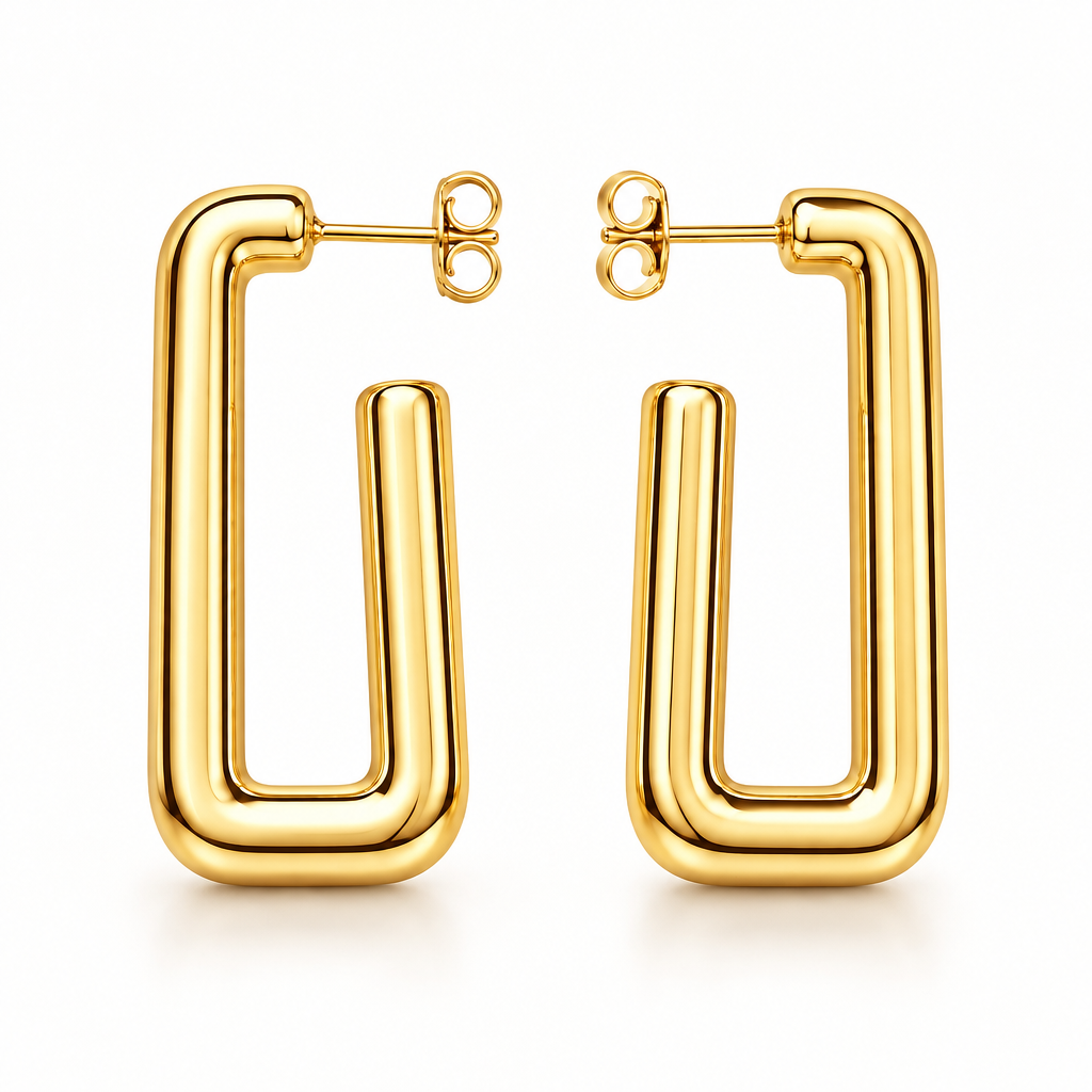 EARRING MAXI SQUARE HOOP