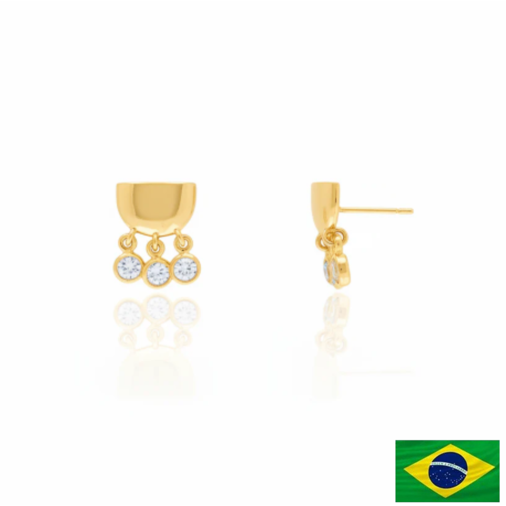 EARRINGS POCKET WITH CRYSTALS