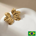 EARRINGS HALF FLOWER