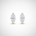 EARRING STUDS 0.5ct MARQUISE CUT MOISSANITE 4x8mm