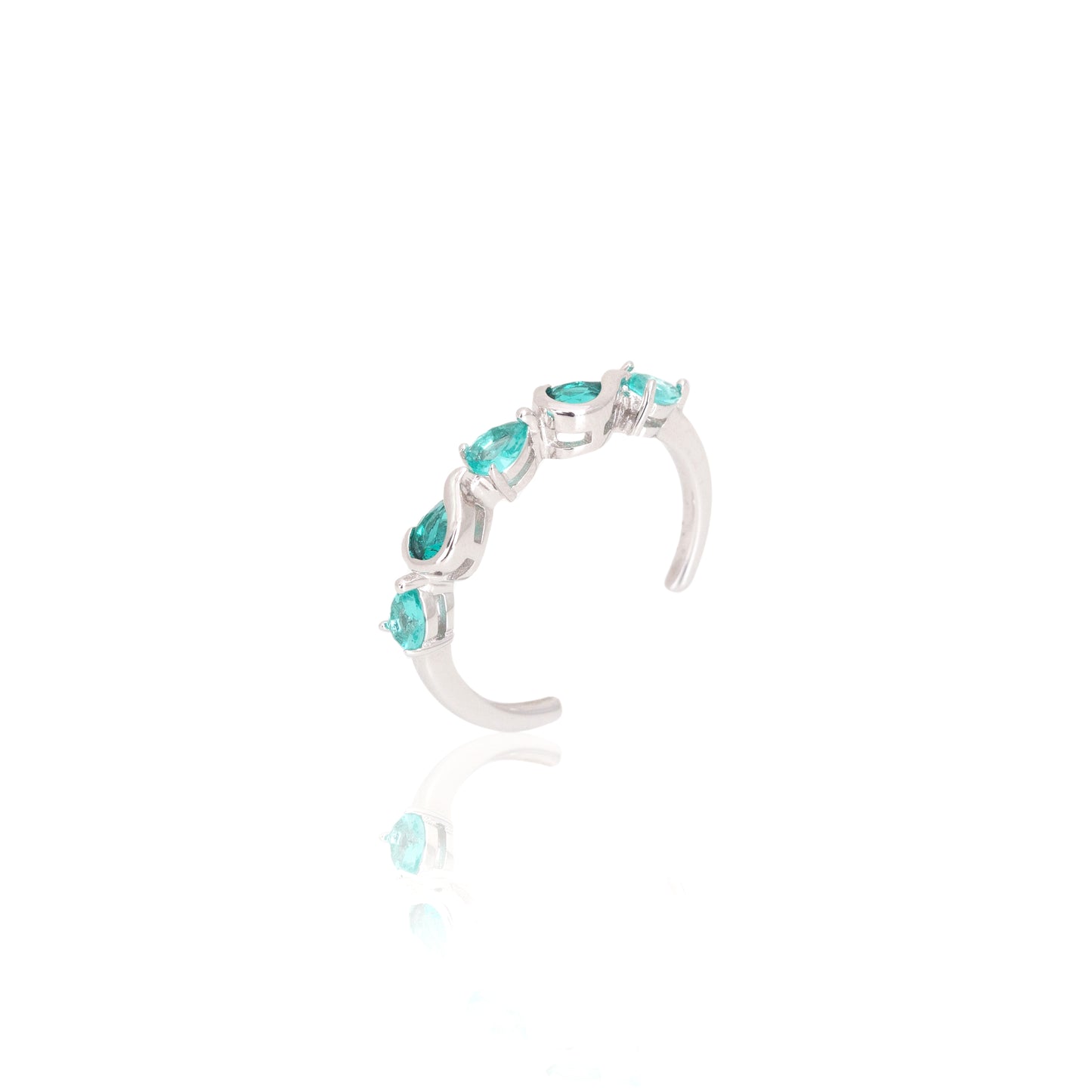 RING GREEN TONES ZIRCON