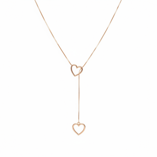 NECKLACE TIE STYLE HEART