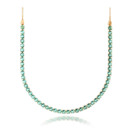 NECKLACE CHOKER RIVIERA TURMALINE COLOR