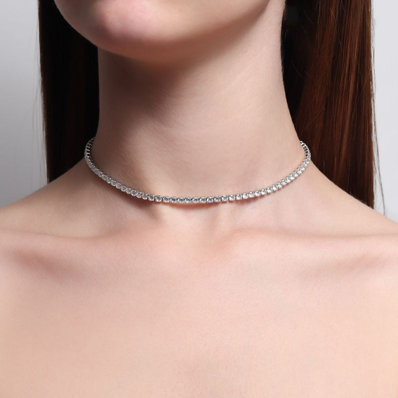 NECKLACE CHOKER RIVIERA ZIRCONIA