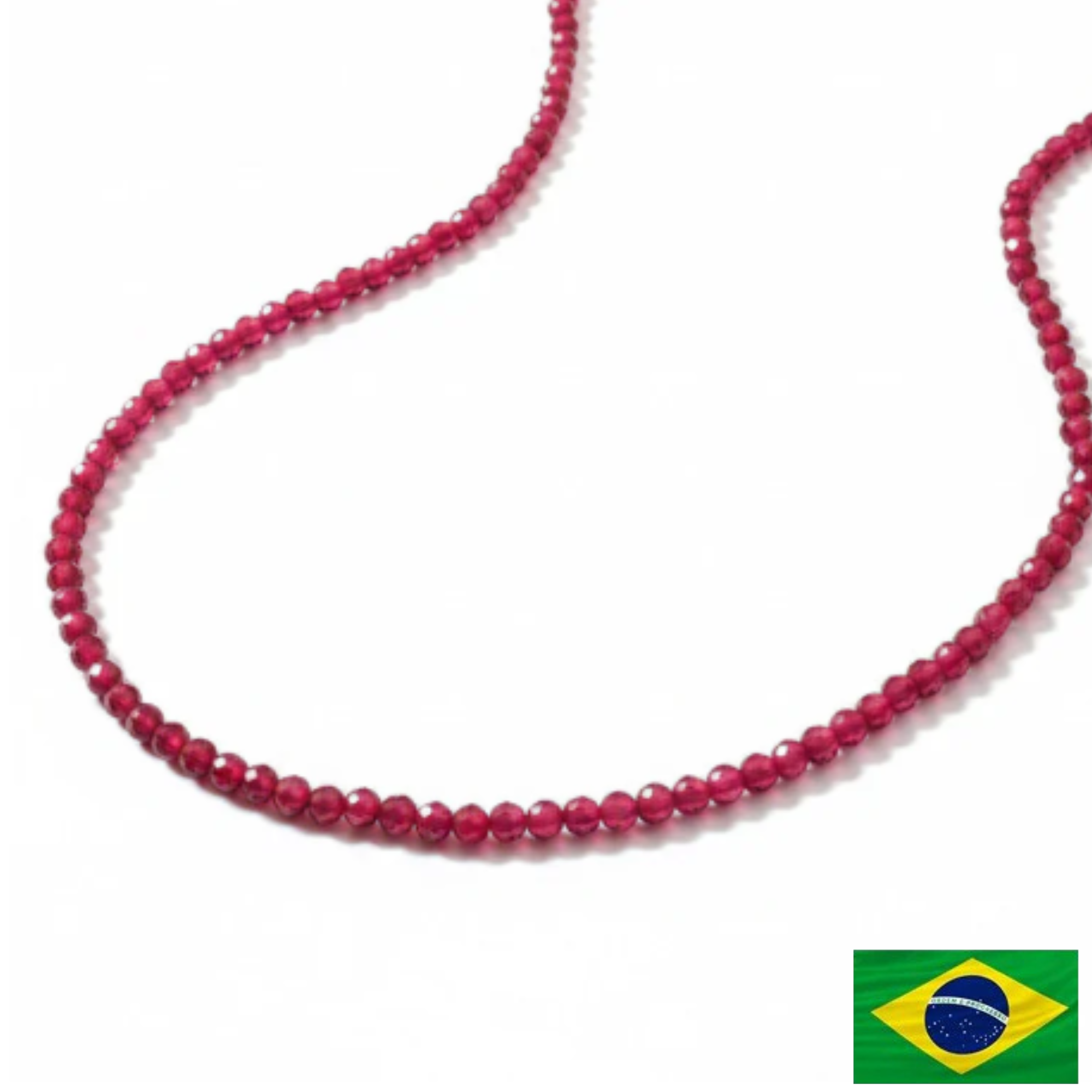 NECKLACE CRYSTAL FUCSIA PINK