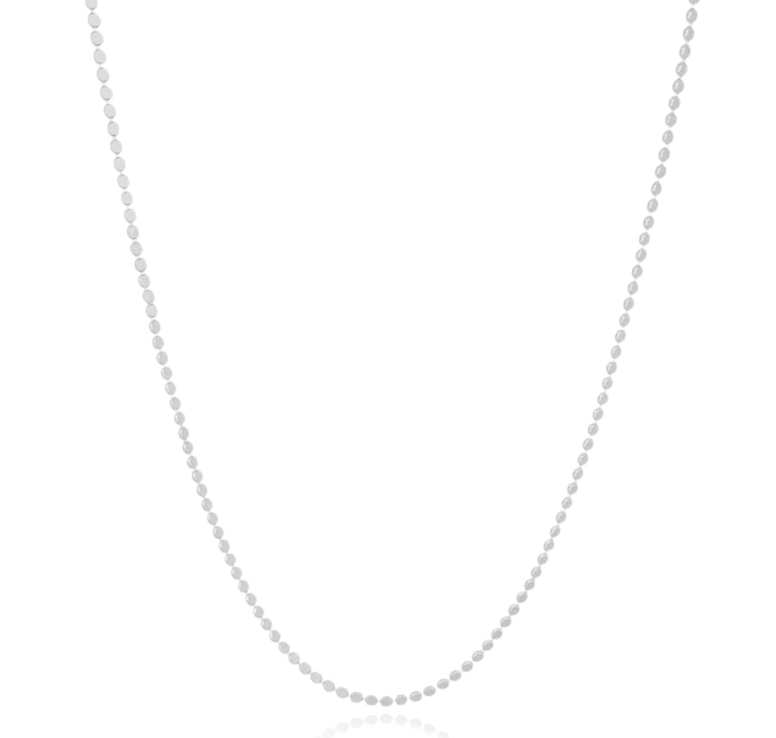 NECKLACE LONG FLAT SPHERES